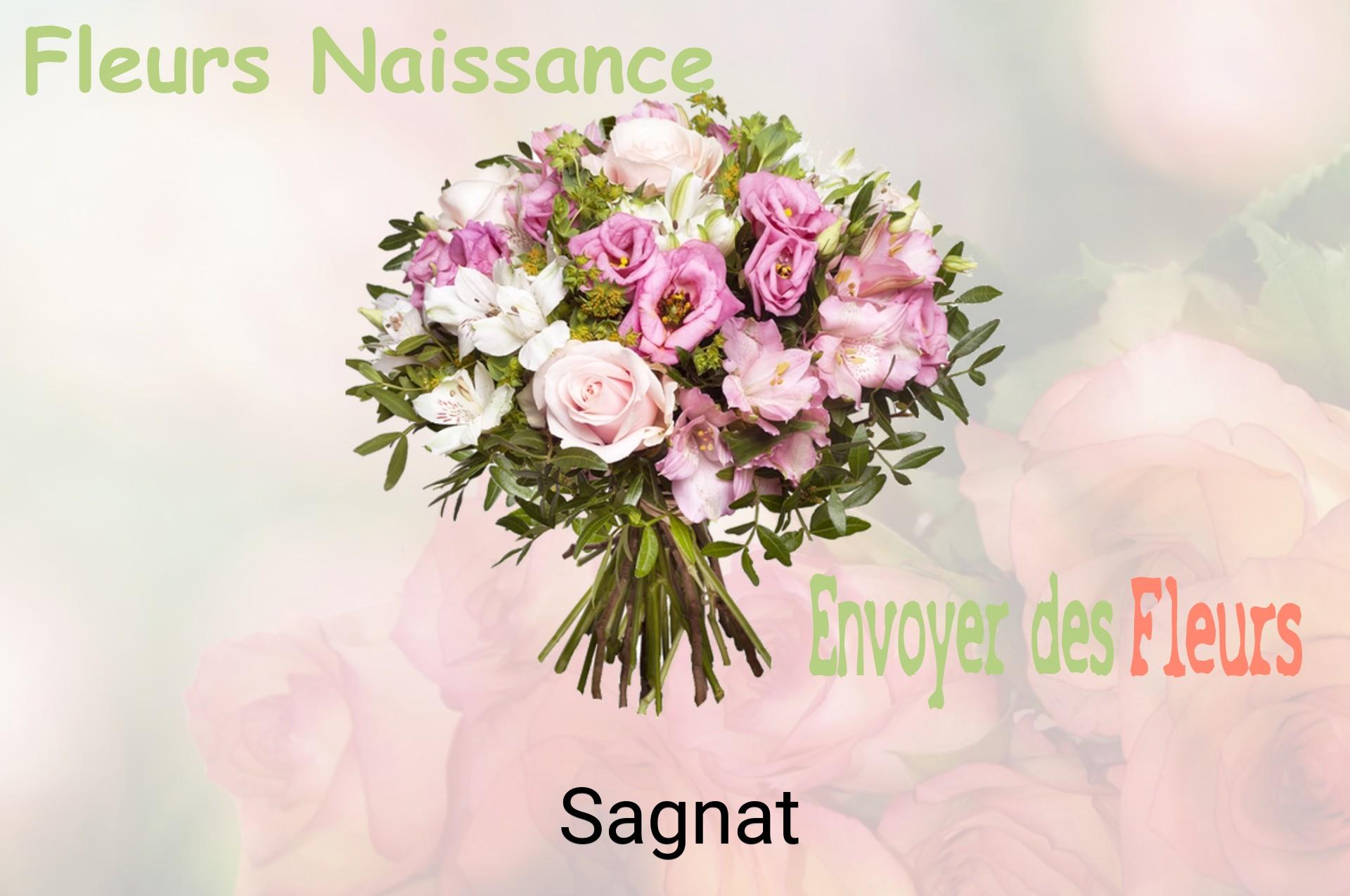 Bouquet de fleurs de naissance livré à Sagnat